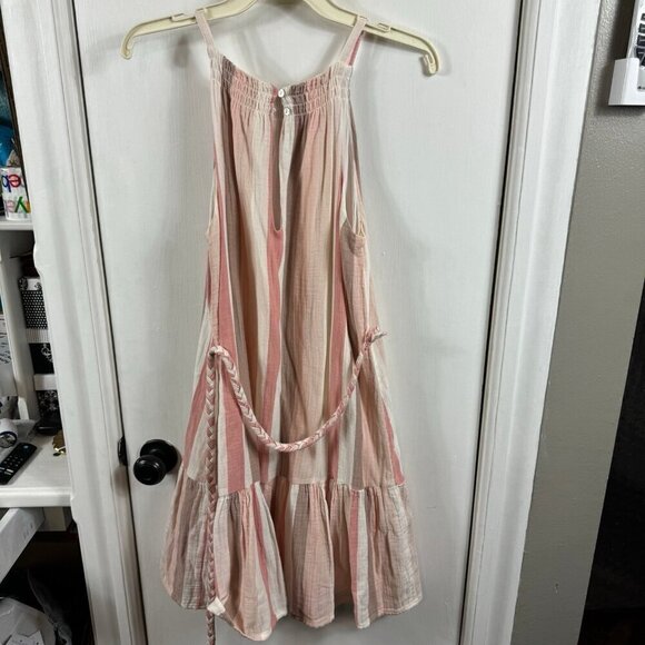 Rails Becca Cheyanne Stripe Dress XS | Pink & Ivory Striped Cotton Sundress - Picture 10 of 12
